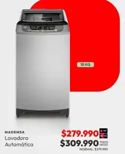Abcdin Mademsa Lavadora Automática oferta