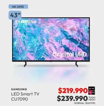 Abcdin Samsung LED Smart TV CU7090 oferta