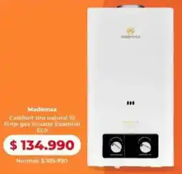 Easy Mademsa calefont tire natural gas licuado essential eco oferta