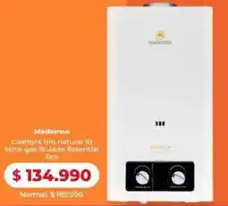 Easy Mademsa calefont tiro natural gas licuado essential eco oferta