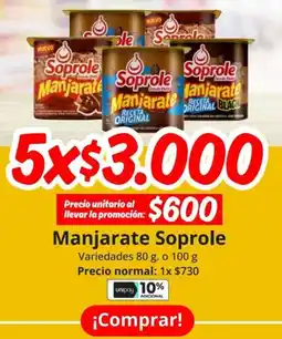 Unimarc Manjarate Soprole oferta