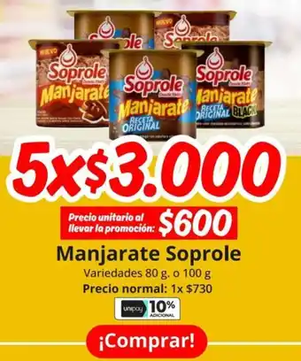 Unimarc Manjarate Soprole oferta