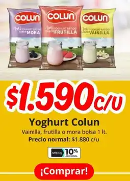 Unimarc Yoghurt colun oferta