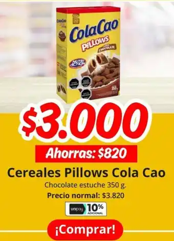 Unimarc Cereales pillows cola cao oferta
