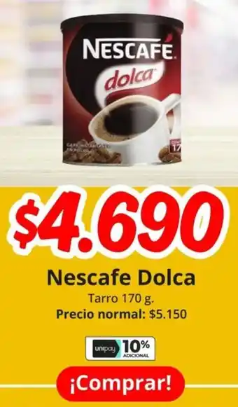 Unimarc Nescafe dolca tarro oferta