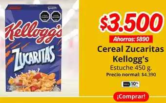 Unimarc Cereal zucaritas kellogg's estuche oferta