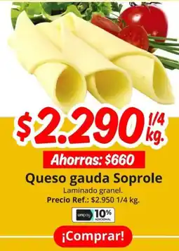 Unimarc Queso gauda soprole laminado granel oferta
