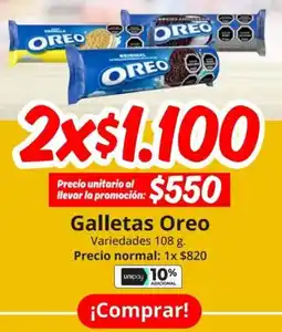 Unimarc Galletas oreo variedades oferta