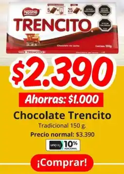 Unimarc Chocolate trencito tradicional oferta