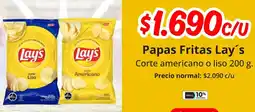 Unimarc Papas fritas lay's corte americano o liso oferta