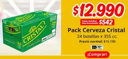 Unimarc Pack cerveza cristal oferta