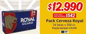 Unimarc Pack cerveza royal oferta