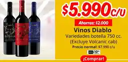 Unimarc Vinos diablo oferta