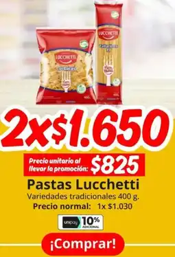 Unimarc Pastas lucchetti oferta