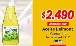 Unimarc Aceite belmont vegetal oferta
