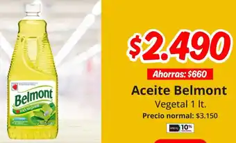 Unimarc Aceite belmont vegetal oferta