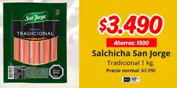 Unimarc Salchicha san jorge tradicional oferta