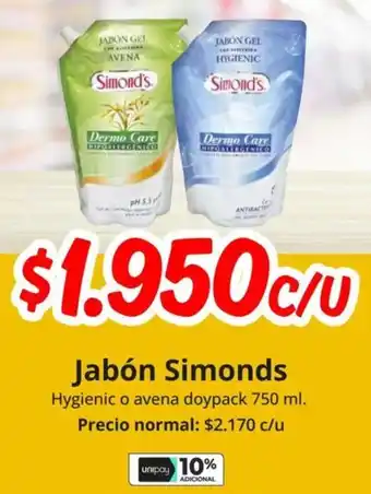 Unimarc Simonds jabón oferta