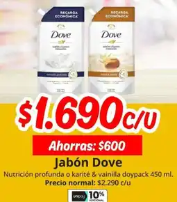 Unimarc Dove jabón oferta