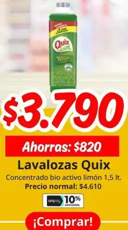 Unimarc Quix lavalozas oferta