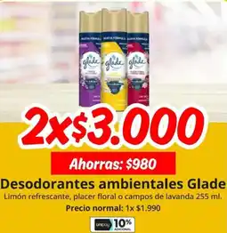 Unimarc Glade desodorantes ambientales oferta