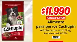 Unimarc Cachupín alimento para perros adulto carne arroz oferta