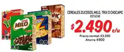 Mayorista 10 Cereales zucosos, milo, trix o chocapic estuche oferta