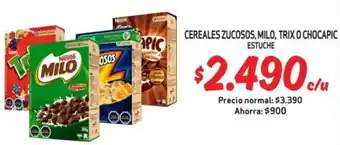 Mayorista 10 Cereales zucosos, milo, trix o chocapic estuche oferta