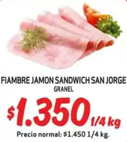 Mayorista 10 Fiambre jamon sandwich san jorge granel oferta