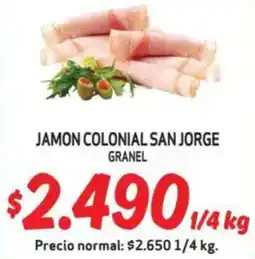 Mayorista 10 Jamon colonial san jorge granel oferta