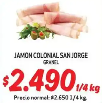 Mayorista 10 Jamon colonial san jorge granel oferta