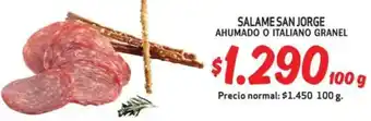 Mayorista 10 Salame san jorge ahumado o italiano granel oferta