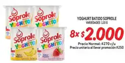 Mayorista 10 Yoghurt batido soprole variedades oferta