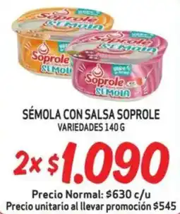 Mayorista 10 Sémola con salsa soprole variedades oferta