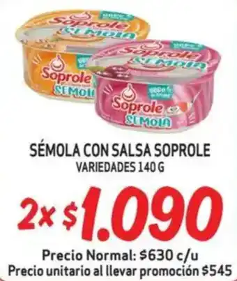 Mayorista 10 Sémola con salsa soprole variedades oferta