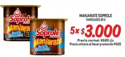 Mayorista 10 Manjarate soprole variedades oferta
