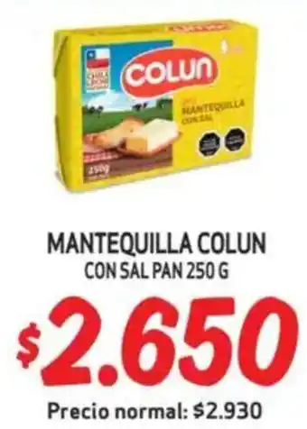 Mayorista 10 Colun mantequilla con sal pan oferta