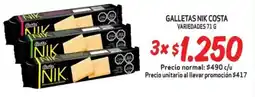Mayorista 10 Galletas nik costa variedades oferta
