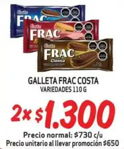 Mayorista 10 Galleta frac costa variedades oferta