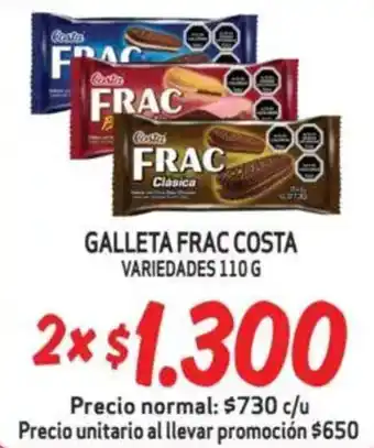 Mayorista 10 Galleta frac costa variedades oferta