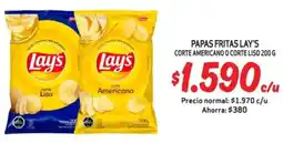 Mayorista 10 Lay's papas fritas corte americano o corte liso oferta