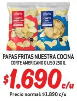 Mayorista 10 Papas fritas nuestra cocina corte americano o liso oferta