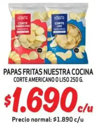 Mayorista 10 Papas fritas nuestra cocina corte americano o liso oferta