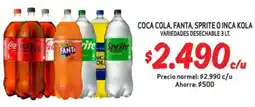 Mayorista 10 Coca cola, fanta, sprite o inca kola variedades desechable oferta