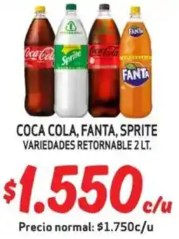 Mayorista 10 Coca cola, fanta, sprite variedades retornable oferta