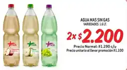 Mayorista 10 Agua mas sin gas variedades oferta