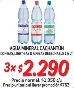 Mayorista 10 Agua mineral cachantún oferta