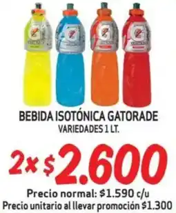 Mayorista 10 Bebida isotónica gatorade variedades oferta