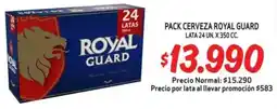 Mayorista 10 Royal guard pack cerveza oferta