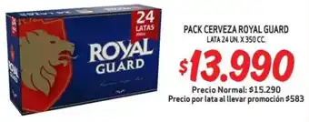 Mayorista 10 Royal guard pack cerveza oferta